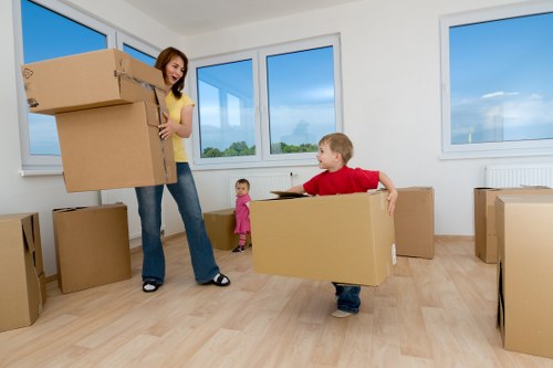 Local van moving service navigating residential access in Locksbottom